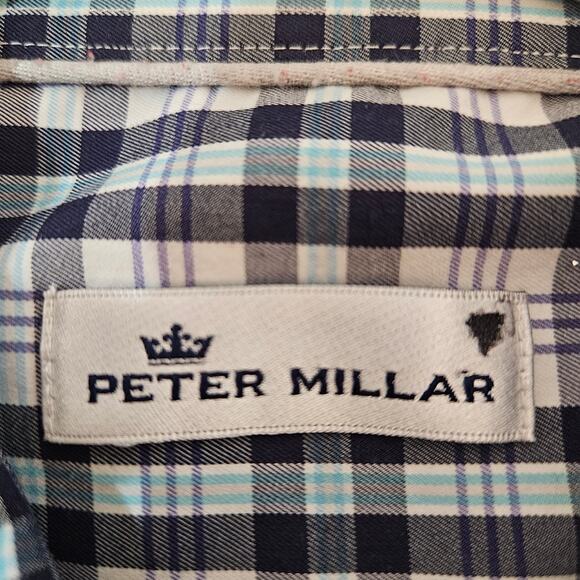Men's Peter Millar Button Down Long Sleeve XL - Picture 2 of 9